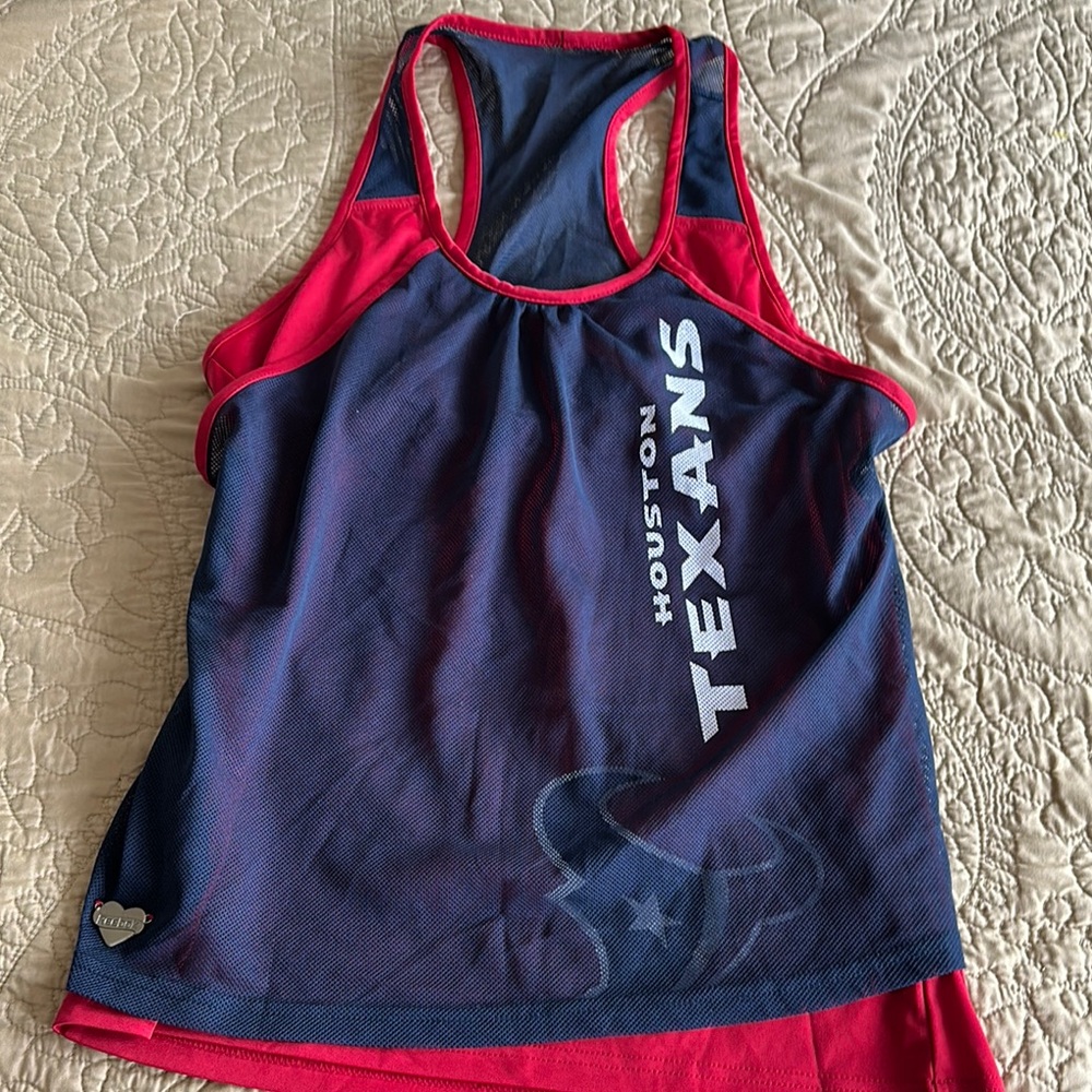 Women's Navy and Red Sports Tank Top